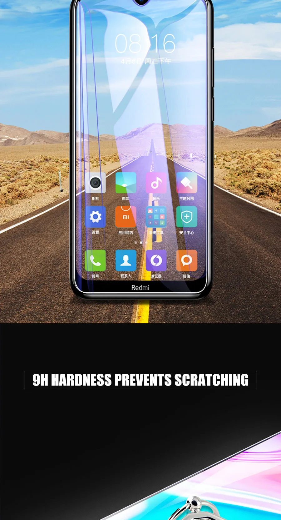 Защитное стекло 9H для Xiaomi Redmi 8 8A 7 7A 6 Pro 6A Go K20 Note 8 7 6 Pro из закаленного стекла
