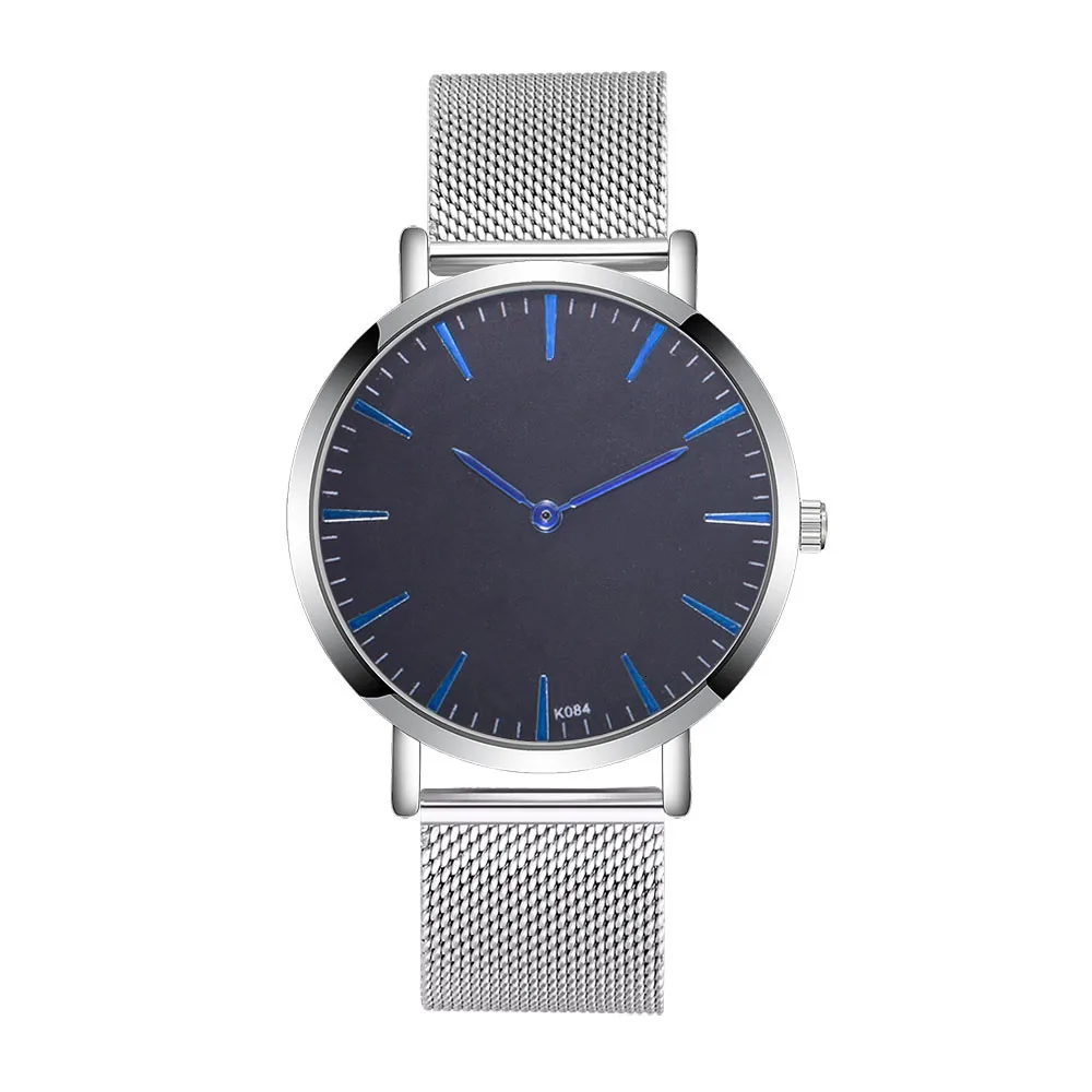 

Men Watch Fashion Casual Mesh Steel Strap Analog Quartz Wrist Watch Watches Men erkek kol saati relogio masculino Clock