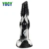 YOCY Huge Animal Dildo Colorful Silicone Realistic Wolf Fake Penis With Suction Cup Fantasy Dildos Masturbater Anal Knotted Toys 1