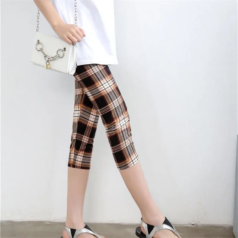 YRRETY Solid High Waist Fitness Leggings Women Sportswear Leggins Plaid Elastic Workout Push Up Jeggings Feminina Womens Capris YRRETY Solid High Waist Fitness Leggings Women Sportswear Leggins Plaid Elastic Workout Push Up Jeggings Feminina Womens Capris