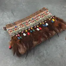 Перо в стиле бохо с кисточками, соломенные сумки с кожаными ручками, женские модные вязанные мини-сумочки-мессенджеры цилиндрической формы