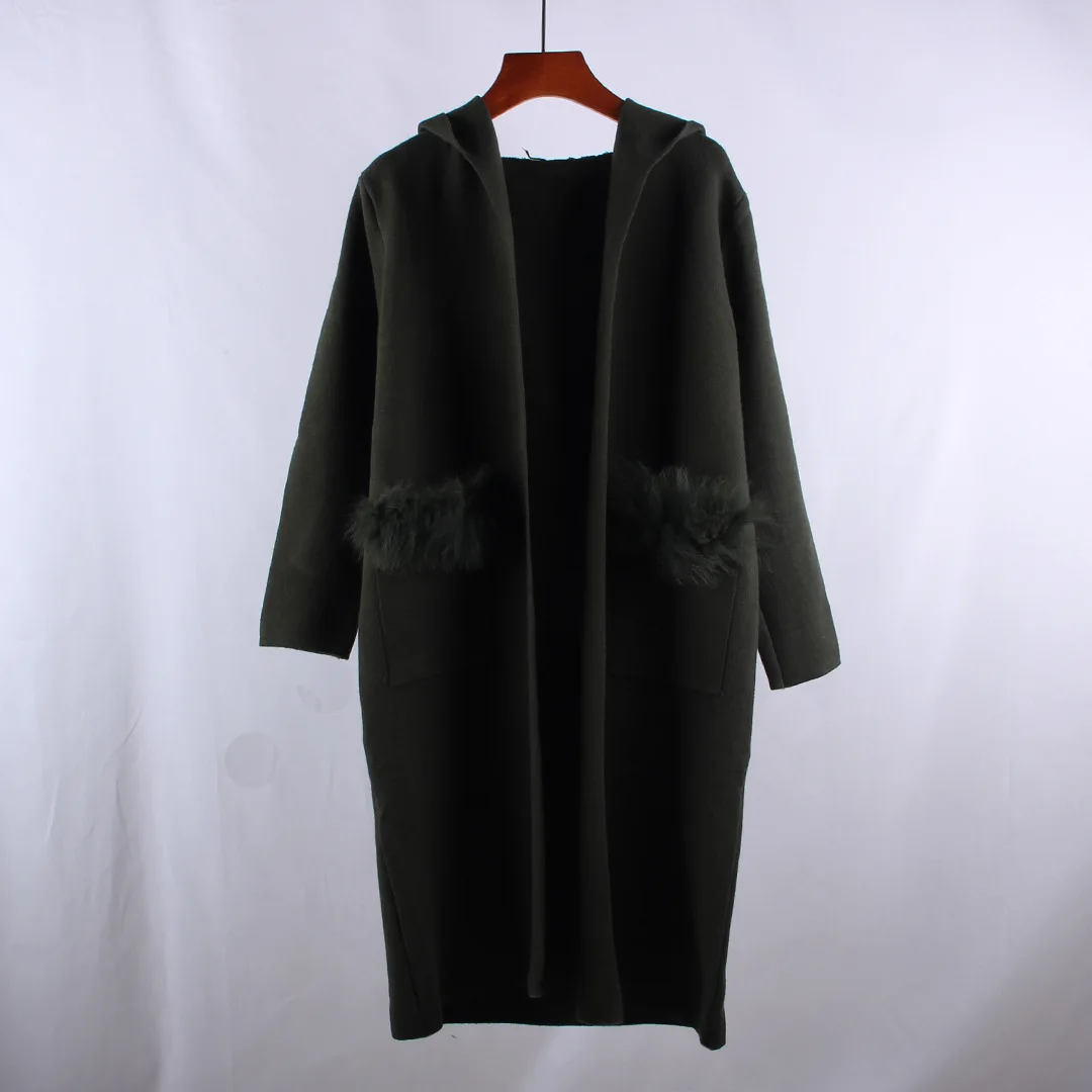 Neploe Loose Simple Knit Cardigans Women Autumn Winter Long Sweater Long Sleeve Solid Coat Hooded Pocket Pull Femme 46919