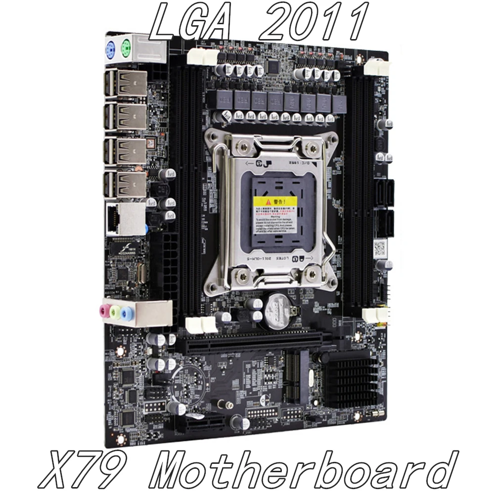 

Motherboard LGA 2011 X79 DDR3 32G mSATA Dual channel Supports REG ECC Memory For Inter H61 Chip LGA2011 for I3 I5 I7 Xeon