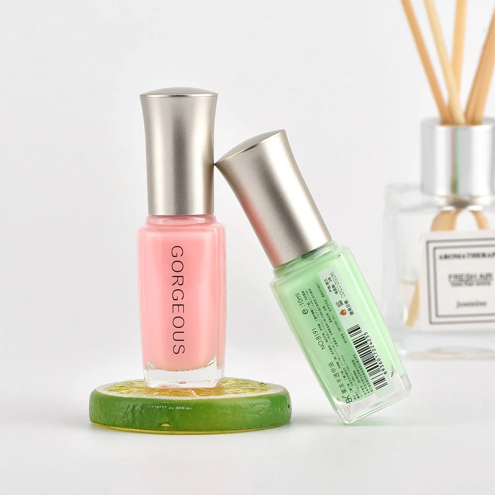 Прозрачный лак для ногтей стойкий не пилинг Быстросохнущий 10 мл экологически