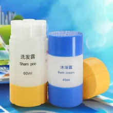Шампунь ящик для хранения дорожный набор комплект Портативный Пластик пустой макияж банки Многофункциональный 45/60 мл лосьона косметическая бутылка