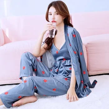

Winter Warm Robe & Gown Set For Women Long Sleeve Gold Velvet Loose Sexy Sleepwear Female Home Sleep Set Home Clothes Loungewear