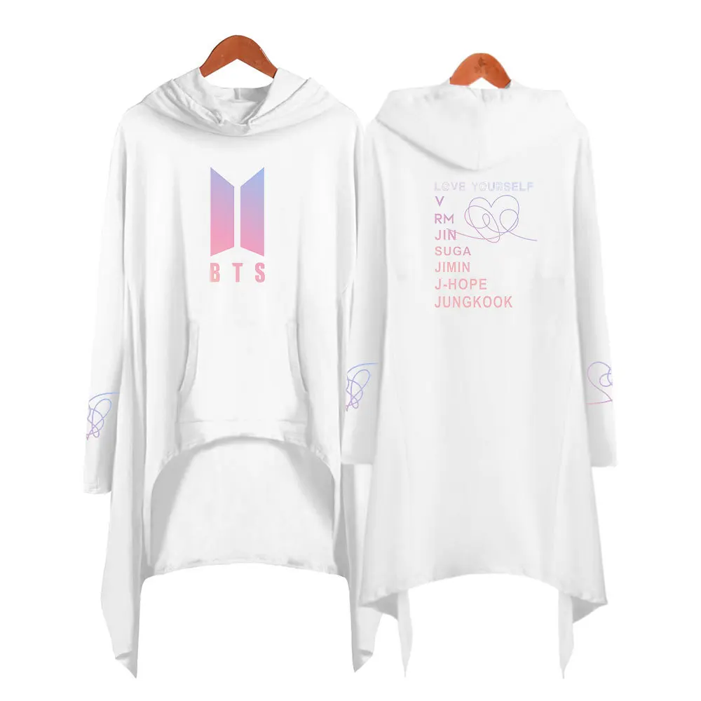 Новые товары, BTS, пуленепробиваемые, для мальчиков, с капюшоном, платье, европейский и американский минималистичный, с воротником, необычные, длинные юбки C