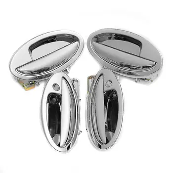 

4X Car Exterior Outside Door Handle Chrome Cover Front Rear Left Right for LIFAN 520 520i Lifan Breez