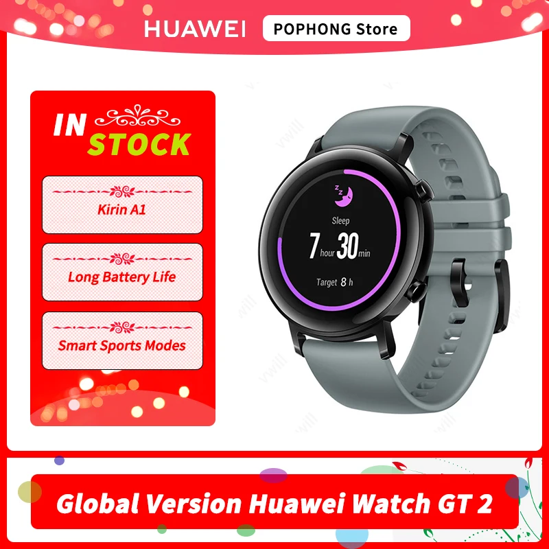 Смарт-часы HUAWEI Watch GT 2 глобальная версия умные часы с Bluetooth 5 1 измерение уровня
