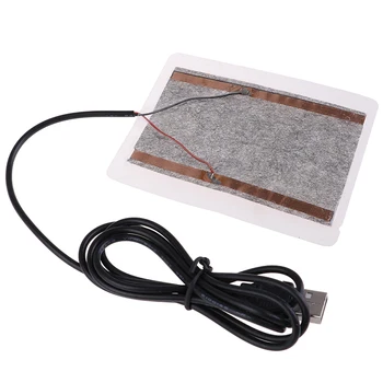 

1pc Winter Portable Warm Plate USB Heating Heater Carbon Fiber Pad for Mouse Pad Shoes Golves