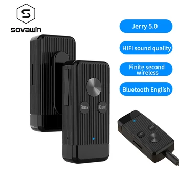 

Bluetooth 5.0 Transmitter Receiver 3.5mm Jack Bass Noise Reduction TF Card Bluetooth Receiver Adapter Car Bluetooth Audio Adapte