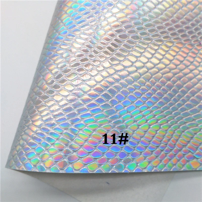11 Glitterwishcome 21X29 см A4 Размер Переливающаяся искусственная кожа ткань, змеиная Синтетическая кожа ткань листы, винил для бантов, GM503A - Цвет: 11