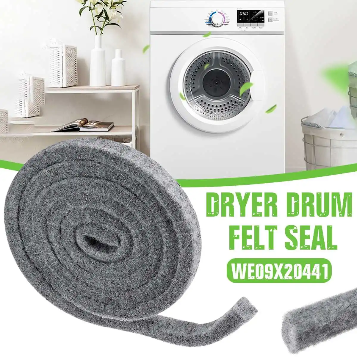 

WE09X20441 Dryer Drum Felt Seal Belt Replacement For General Electric WE9M15 WE9M30