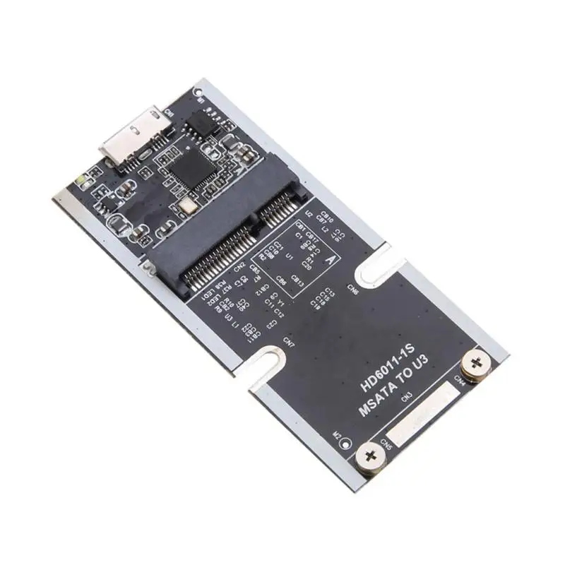 ALLOYSEED 6Gbs конвертерная плата адаптера Mini USB mSATA SSD к USB 3,0 Супер преобразователь скорости SSD адаптер карты