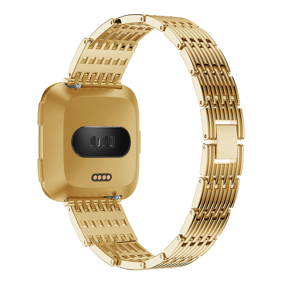 Металлический мозаичный Алмазный ремешок для Fitbit Versa Frontier, Классические Смарт-часы, Браслет для Fitbit Versa, сменный ремешок, аксессуары