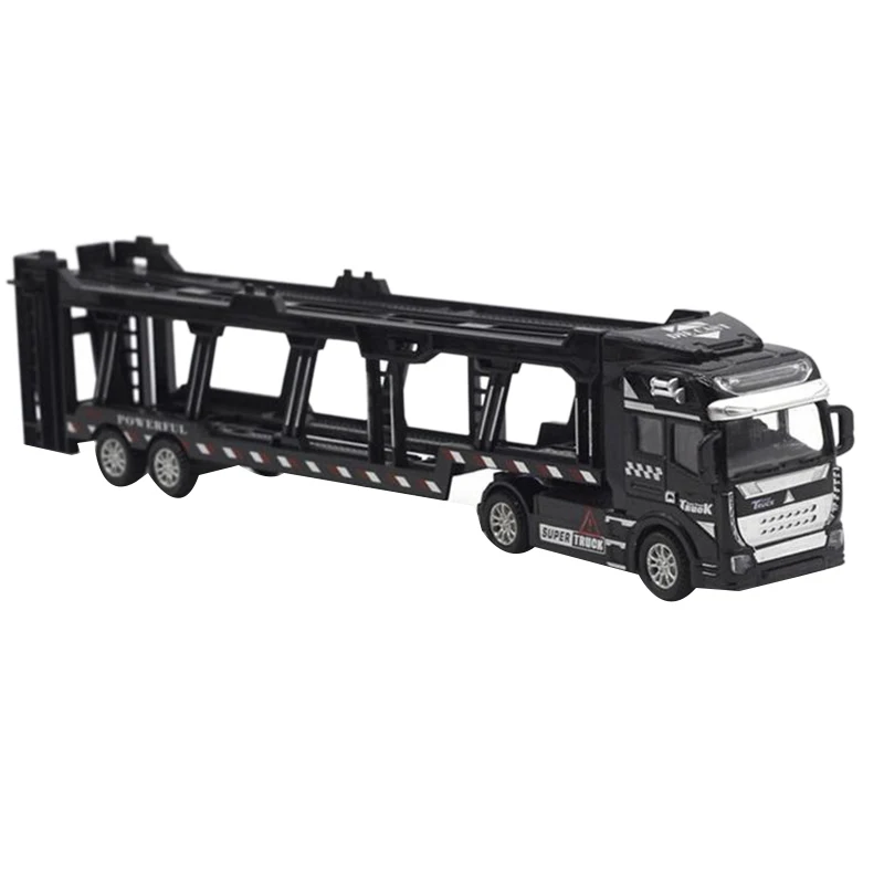 Black 1:48, новинка, для родителей, оттягивающий назад, сплав, супер грузовик, модель транспортного средства, модель автомобиля, интересные игрушки для детей, подарок для детей - Цвет: Black