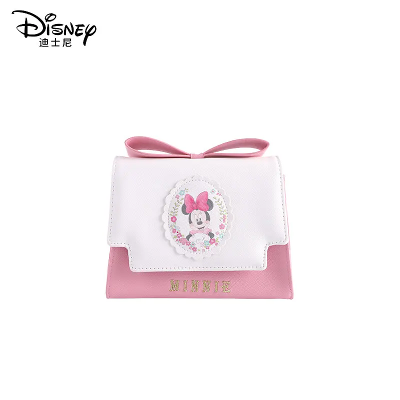 Disney 2020 New Minnie Messenger Bag School Cute Sweet Shoulder Small Square Leather Handbags Women Bags Designer | Багаж и сумки
