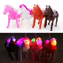 Jouet cheval marcheur musical électrique, cadeau pour Parent enfant, lumineux, électronique, animaux de compagnie, promo 2020Pop 