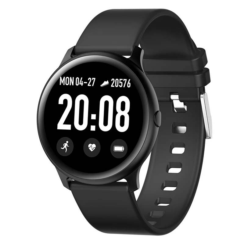 Kw19 Men Smartwatch Waterproof Wearable Device Heart Rate Monitor Color Display Sports Women Smart Watch for Ios Samsung Pk Dt88