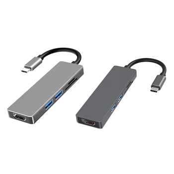 

Type C Laptop Docking Station USB 3.0 HDMI 4K USB HUB for Laptop Pro HP Dell Surface Lenovo Samsung