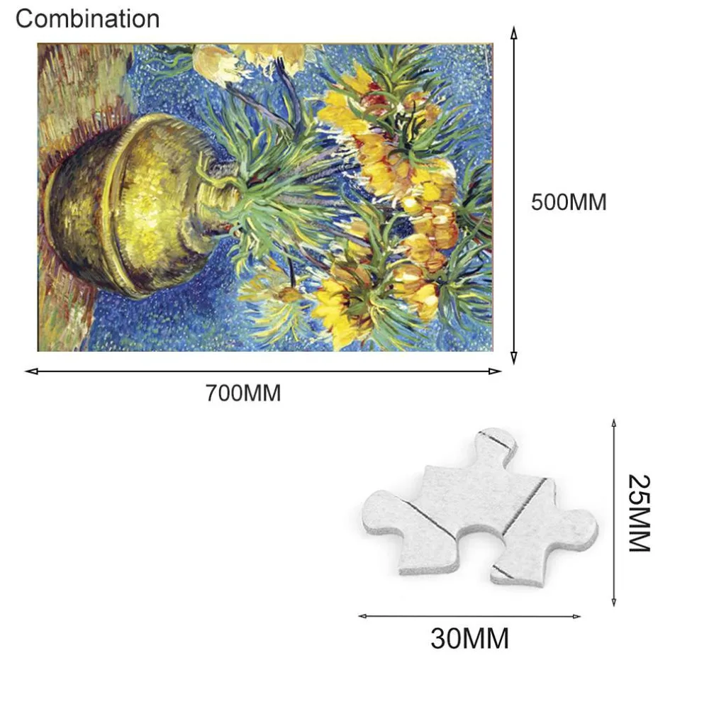 1000 шт./компл. Паззл-конструктор знаменитая картина мирового искусства галлари картина маслом Паззл-конструктор творческие игрушки для