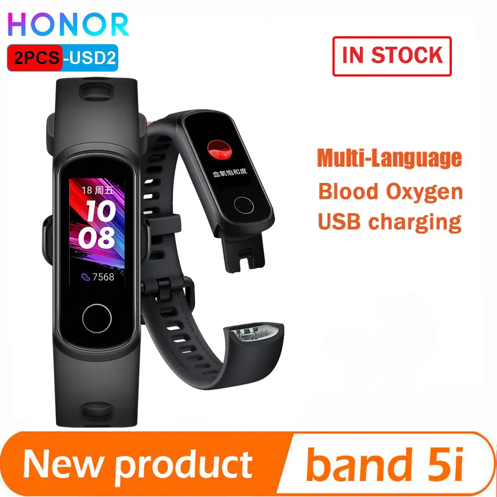 Смарт-браслет Honor band 5i трекер кислорода в крови пульсометр управление музыкой