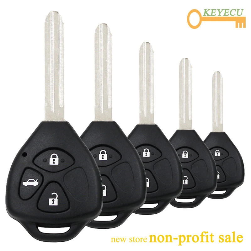 KEYECU 5 шт./лот, KEYDIY серии B B05-3 универсальный пульт дистанционного управления автомобильный ключ-3 кнопки-для KD900/KD900+/URG200/KD-X2/Mini KD