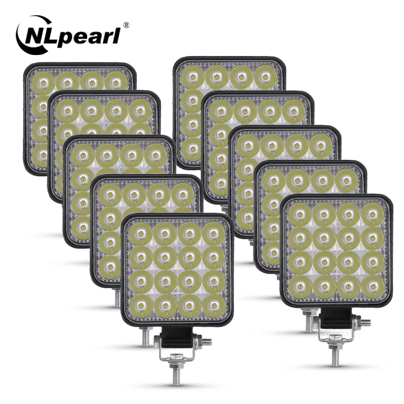 Nlpearl светодиодный светильник бар 42 Вт 48 Мини рабочий Точечный 12V 24V внедорожный для внедорожник джип грузовик