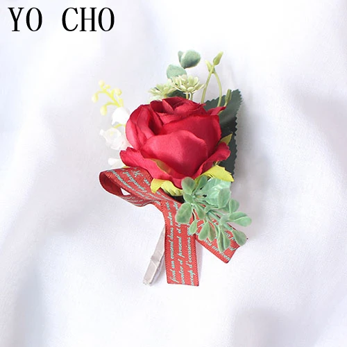 15069-wedding boutonniere roses silk flowers  (6)