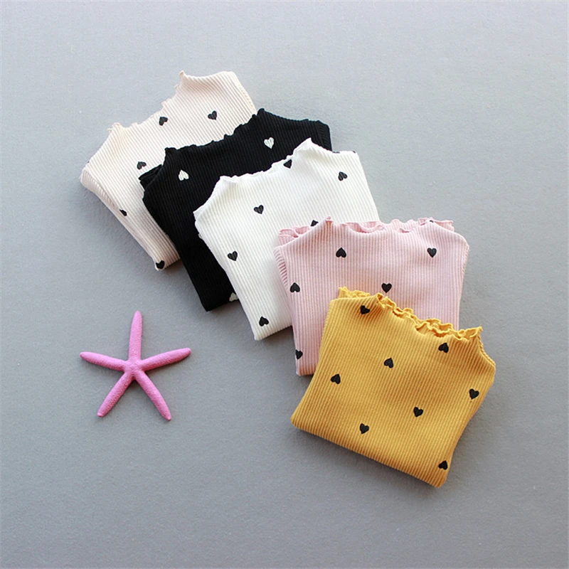 Girls T-Shirt Long-sleeve Baby Kids Turtleneck Bottoming Shirt For Children children t shirt