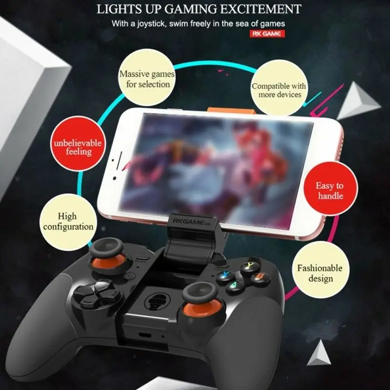 RKGAME 4Th Bluetooth геймпад мобильный джойстик беспроводной VR контроллер смартфон планшет ТВ ПК игровой коврик для IOS Android пульт дистанционного управления
