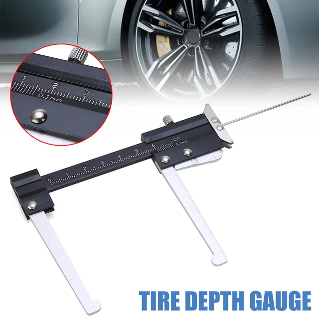 New Digital Caliper Brake Disc Thickness Measuring Tool Tire Tread