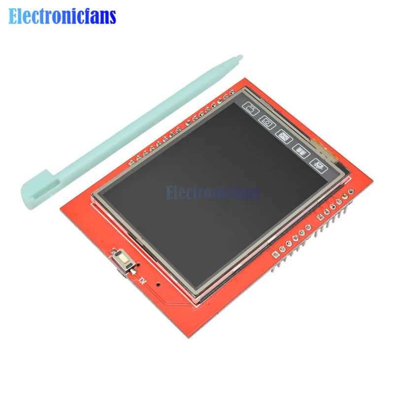 2,4 дюймов TFT ЖК-дисплей Сенсорный экран щит для Arduino UNO R3 Mega2560 ЖК-дисплей модуль 18-bit 262000 разных оттенков Дисплей плата Модуль гибкий кабель