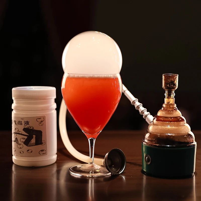 Молекулярный коктейль Копченый ароматизатор для приготовления Копченый бочонок молекулярный инструмент для коктейлей бар вино дым пузырьковый чайник электронный предмет