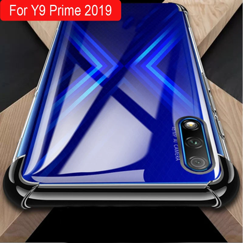 Ультратонкий Прозрачный Мягкий противоударный чехол для телефона huawei Y9 Prime прозрачная воздушная подушка противоударный мягкий ТПУ чехол Y9 Prime