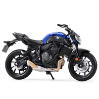 Maisto 1:18 2018 Yamaha MT07 Static Die Cast Vehicles Collectible Hobbies Motorcycle Model Toys 2
