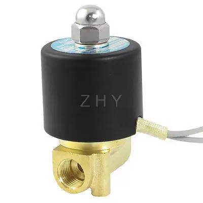 DC 24 В 2 порта 2 пути 1/" PT внутренняя резьба Пневматический Электрический электромагнитный клапан