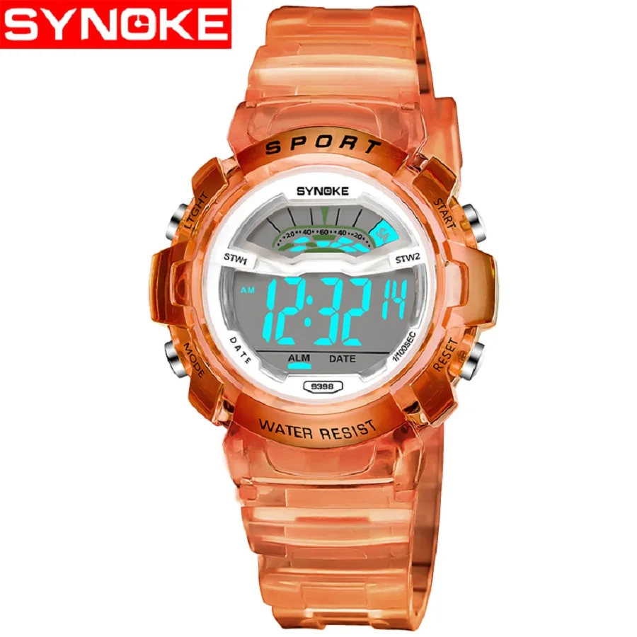 SYNOKE Kids Watch LED Digital Wrist Watches for Boy Girl Saat Calendar 30M Water Resistant Alarm 1