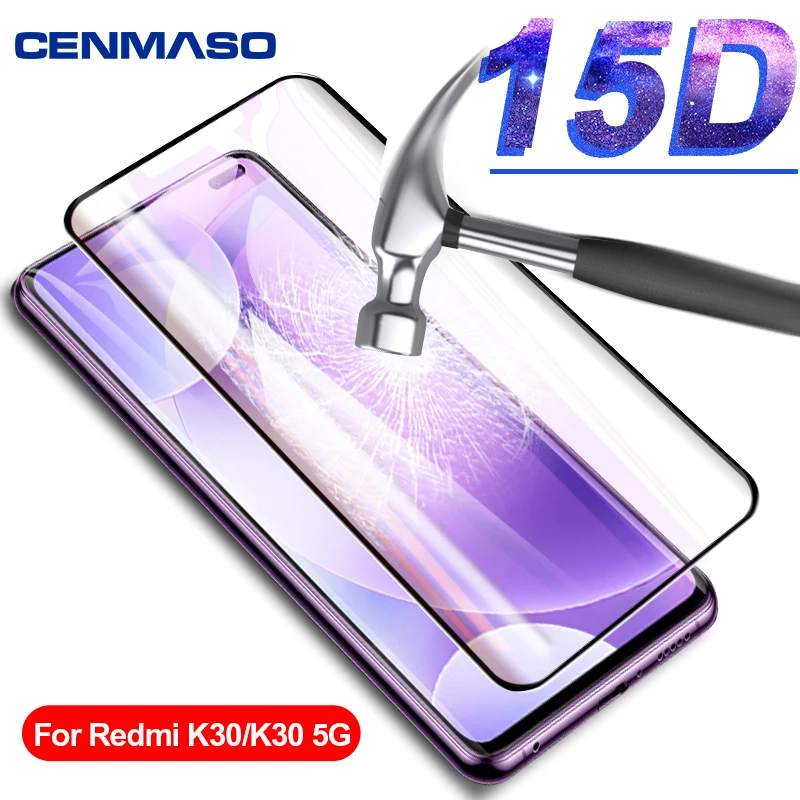 

For Redmi K30 Note 7 8 8T K20 Pro Glass for Xiaomi Mi Note 10 9T 9 Lite Redmi 8A Screen Protector 9H Tempered 15D Glass