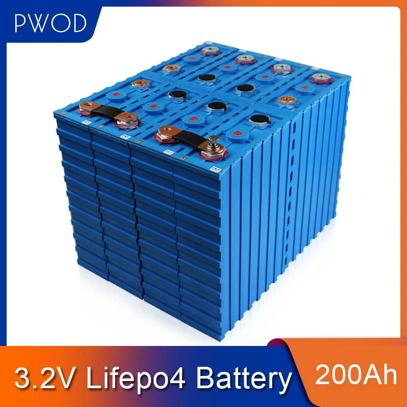 Аккумулятор PWOD lifepo4 4 шт. 3 2 в а/ч 12 В 24 | Электроника