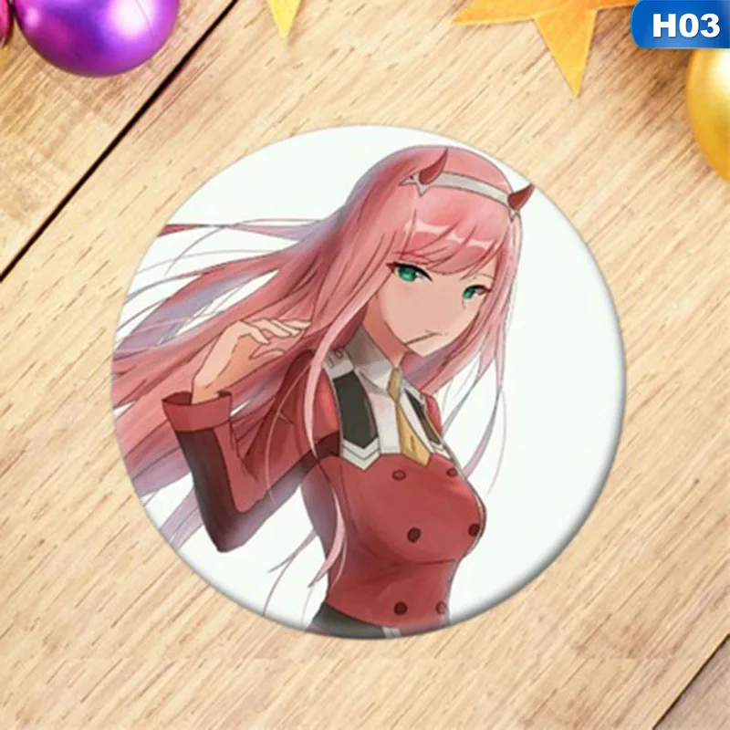 Новинка 1 шт. аниме DARLING в FRANXX значок косплея мультфильм ноль два симпатичная брошь, булавки пакеты для сбора Значки для рюкзаков