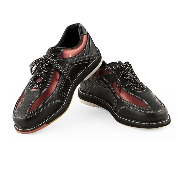 US $43.81 Professional Bowling Shoes Men Soft Leather Cushioning Sneakers Women Lightweight Right Hand Nonsl
