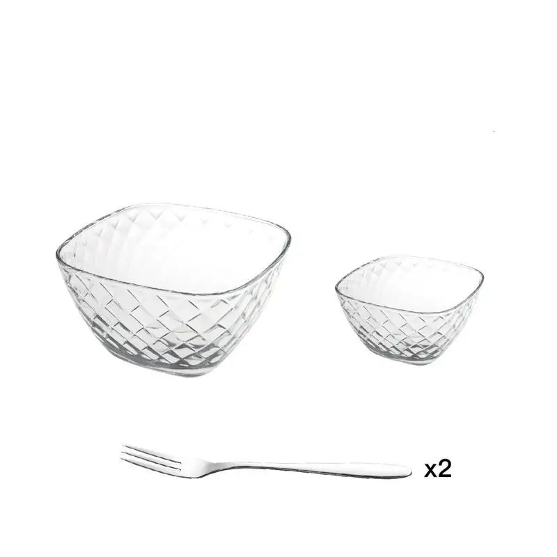 Version A Tazones контейнер для еды Saladier лапша Ramen обеденная тарелка Saladeira посуда Frutero столовая посуда Кухня Обеденный Бар стеклянная чаша - Цвет: Version A