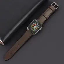 Удобная Петля из кожи для часов Apple Watch Band 42 мм 38 мм 40 мм ремешок 44 мм для iWatch Band series 4 3 2 1 series 5