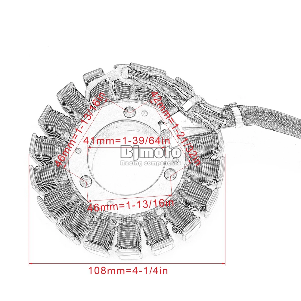 Магнитный статор мотоцикла катушки для Suzuki 32101-48H00-000 GW250 Inazuma GW250 Магнето- GSXR250 2013