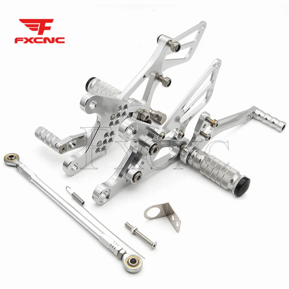 Для KAWASAKI Ninja ZX6R ZX636 2005-2008 CNC алюминиевый сплав мотоцикл подножка для ног Педаль peg Rearset задний Набор