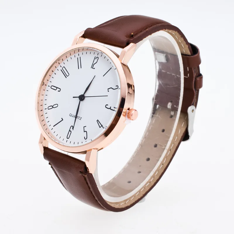 

1570 Wechat Business Hot Selling a Generation of Fat Watch Casual Students Belt Watch Classic Simple Glorious Watch