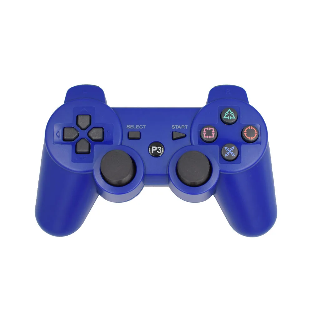 BLUE Беспроводной геймпад для PS3 контроллер Bluetooth консоль для sony PS3 геймпад для Playstation 3 контроллер для Dualshock 3 джойстик - Цвет: BLUE