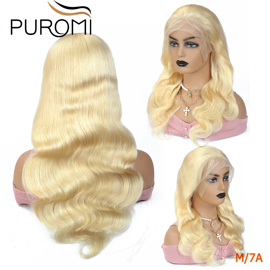 613 360 Lace Frontal Wigs 130% Remy Hair Human Hair Wigs Honey Blonde Middle Ratio 8-22 Inch Indian Body Wave 360 Wigs for Women