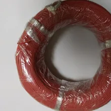 1 Reel 305M 3KV DC 28AWG/26AWG/24AWG/22AWG/20AWG/18AWG High Voltage silicone line Red Wire Cable degree centigrade New